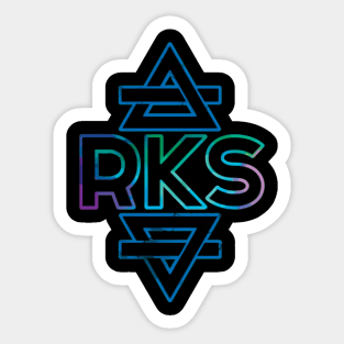 The Vintage logo Rainbow Kitten Surprise band Sticker